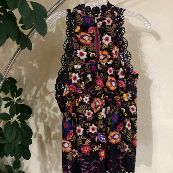 Anthropologie Maeve Kirstie Embroidered Floral Sleeveless Top - Picture 5 of 5